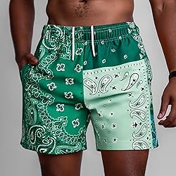 DIOTSR Mens Paisley Graphic Basketball Shorts