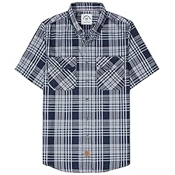 Dubinik Men's 4X-Large Teal Navy Short Sleeve