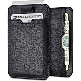 Vaultskin CHELSEA Mens RFID Blocking Slim Leather Card Wallet - Minimalist Front Pocket Cardholder