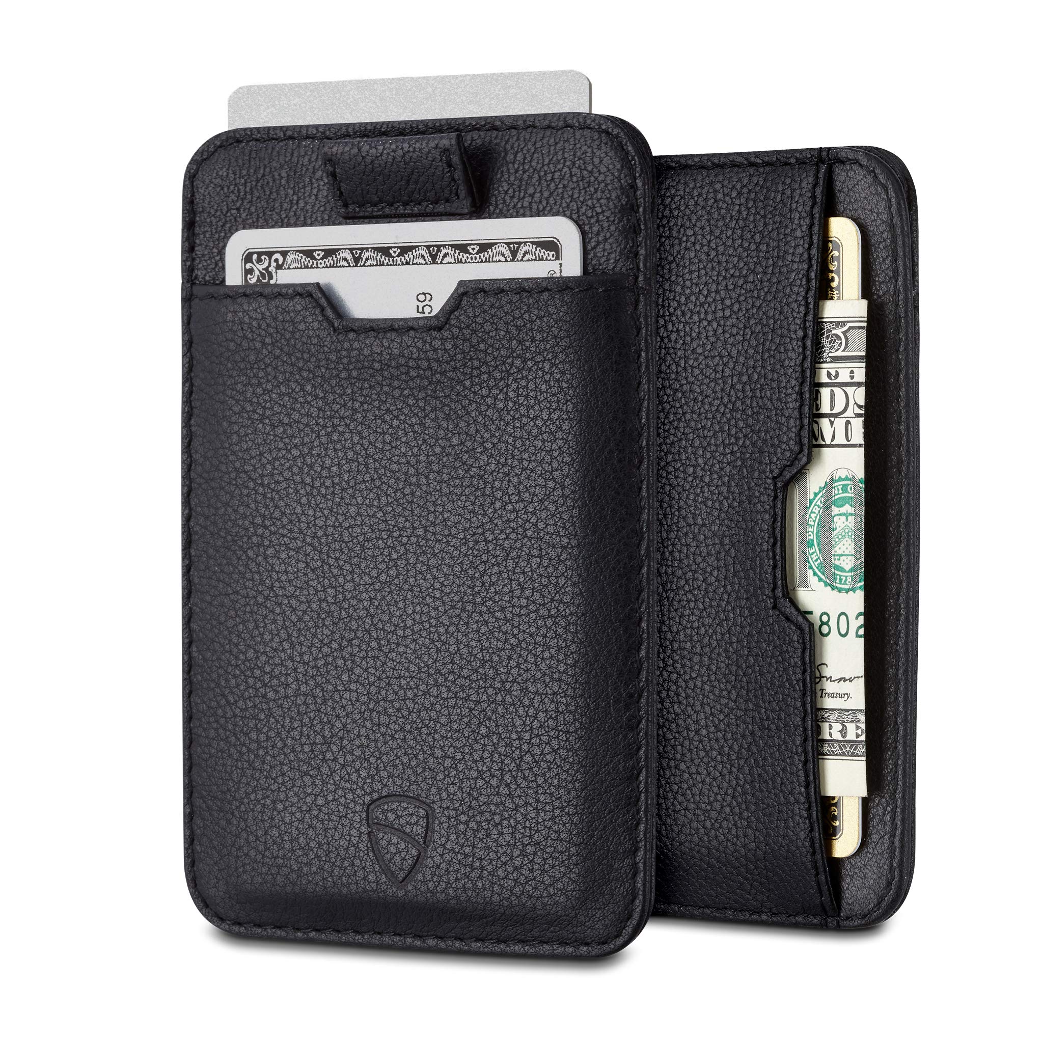 Vaultskin Chelsea Mens RFID Blocking Slim Leather Card Wallet - Minimalist Front Pocket Cardholder