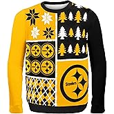 FOCO NFL Mens NFL Busy Block Ugly Sweater