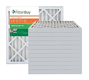 AFB Bronze MERV 6 24x24x2 Pleated AC Furnace Air Filter. Pack of 12 Filters. 100% produced in the USA.