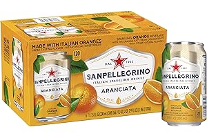 SAN PELLEGRINO Sanpellegrino, Orange Italian Sparkling Drinks, 11.15 Fl Oz Cans, 6 Pack
