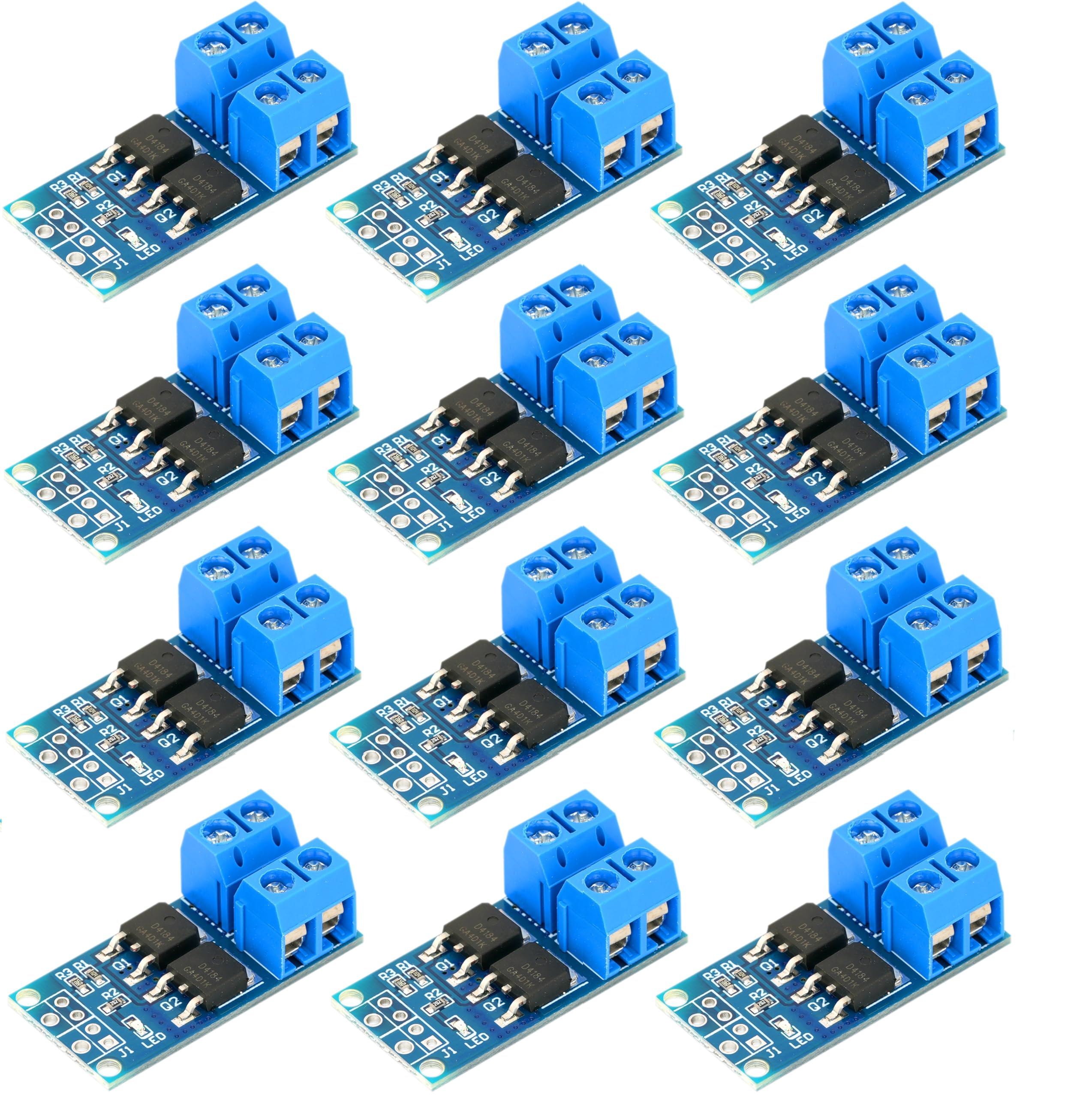 Photo 1 of WWZMDiB 12 Pcs 400W Dual MOSFET Trigger Switch Drive Module 5V-36V Max 30A PWM Controller 0-20KHz for high Power Motors, Lamps