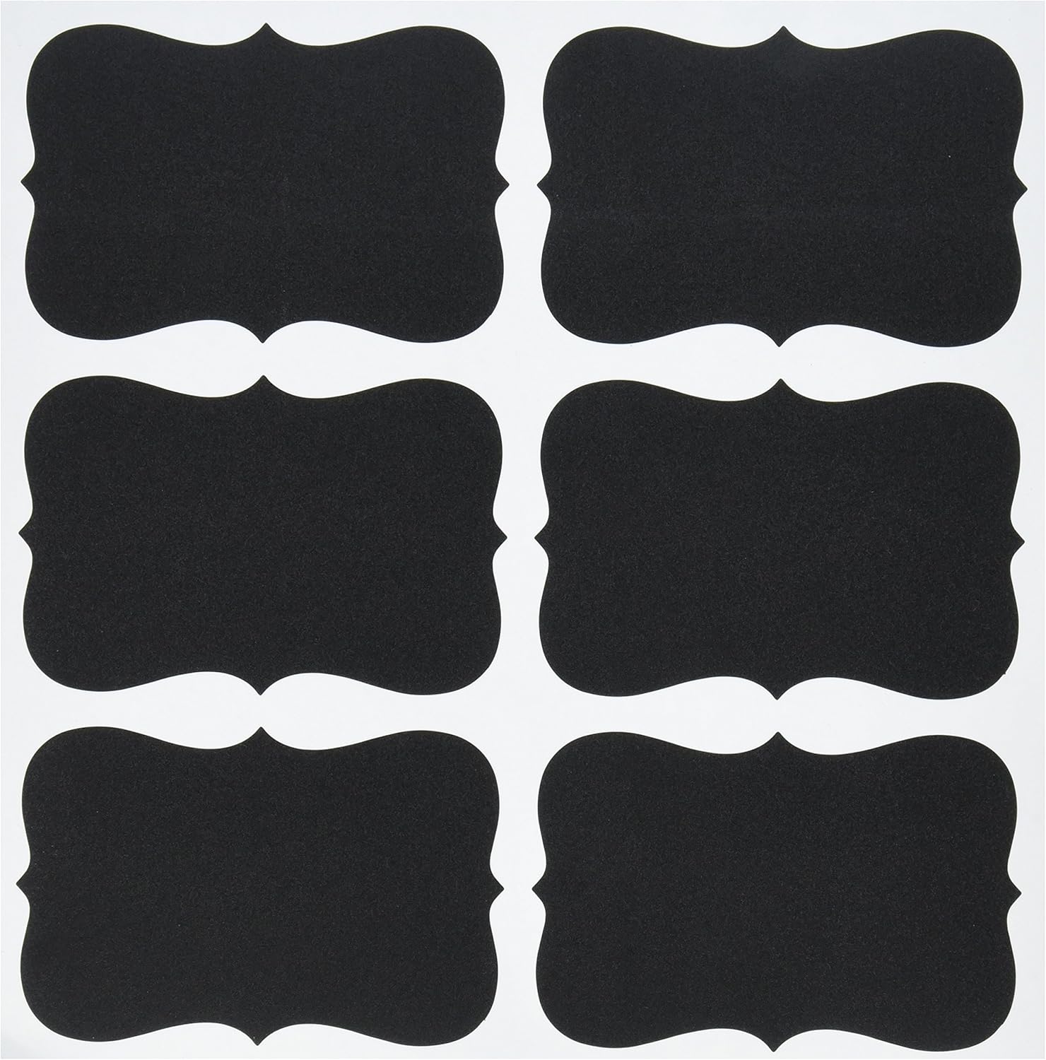 Chalkboard Labels, Large Fancy Rectangles 3" X 4", Pack