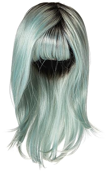 teal colored wigs