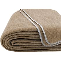 EKTOS 100% Wool Blanket Queen Size, 90 x 90, Large Camping Blanket, Cold  Weather Blanket (Light Brown, Queen) : Amazon.ca: Home