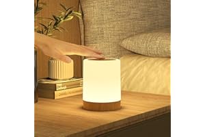 Bonsery Baby Night Light Kids, Touch Dimmable Night Light with 256 RGB Colors and 3 Modes, Rechargeable Battery LED Veilleuse