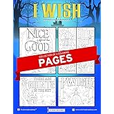 Coloring Broadway - Into The Woods Inspired Coloring Pages (Set of 4), I Wish Musical Merchandise, Printed on Matte Card Stock (8 1/2” x 11”), Ideal Gift for a Broadway Theater Lover