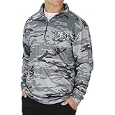 Zubaz NFL Men's Lines Poly Fleece Jacket