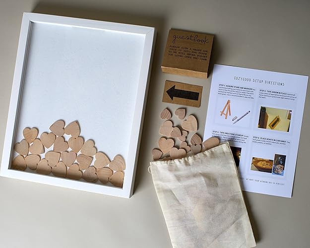 Drop Top Wedding Guest Book Handmade