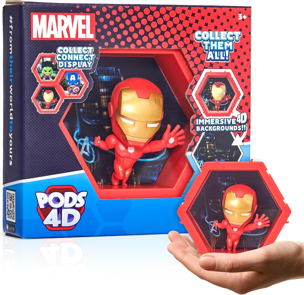 WOW PODS 4D Marvel Ironman 408 Connectable 3D Lenticular Figure