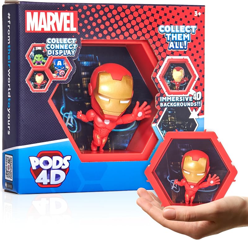 WOW PODS 4D Marvel Ironman 408 Connectable 3D Lenticular Figure