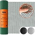 MaPorch Plastic Wire Mesh Fence - 15.7IN x 10FT Snake Barrier Roll for Poultry, Dogs, Rabbit, & Gardening - Chicken Wire Mesh