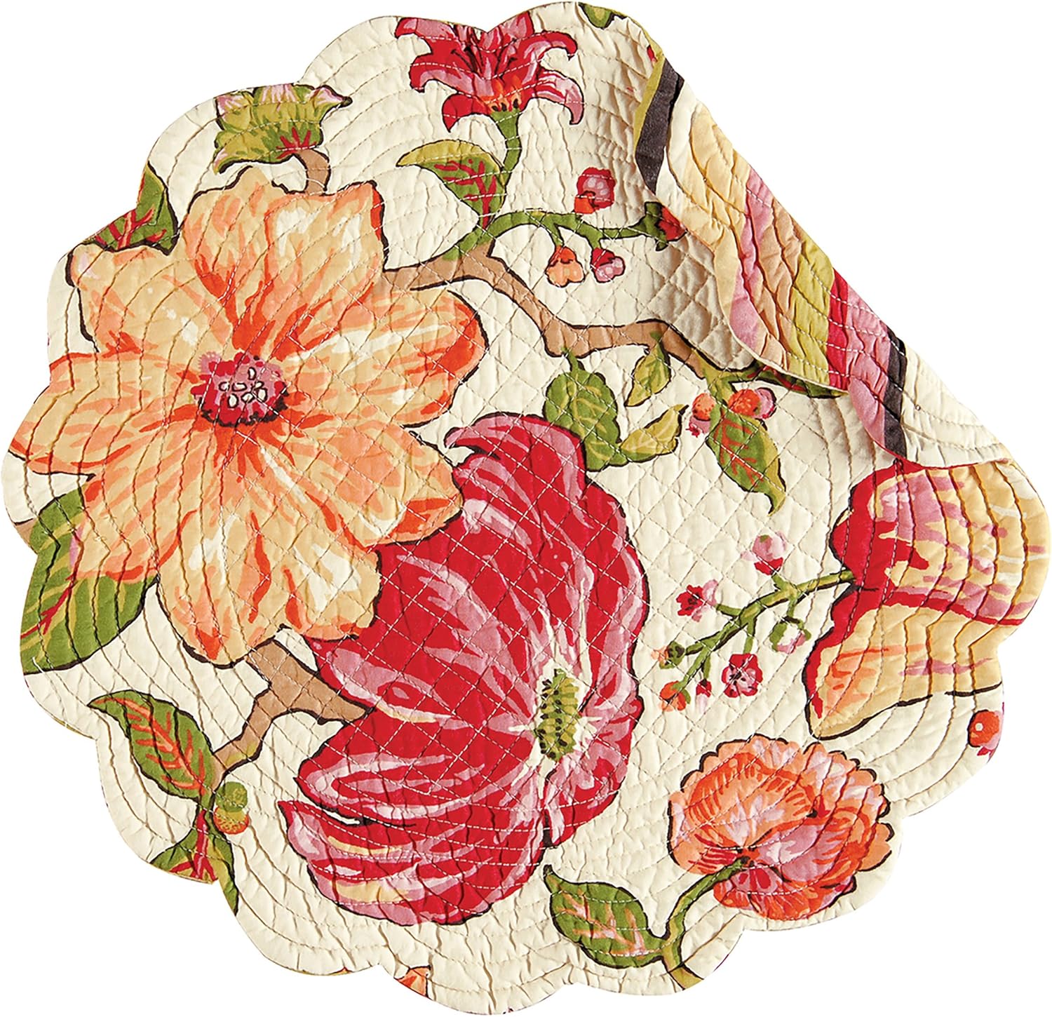 Spring Poppies Reversible Cloth Napkins/Set of 8 Napkins Handmade Products