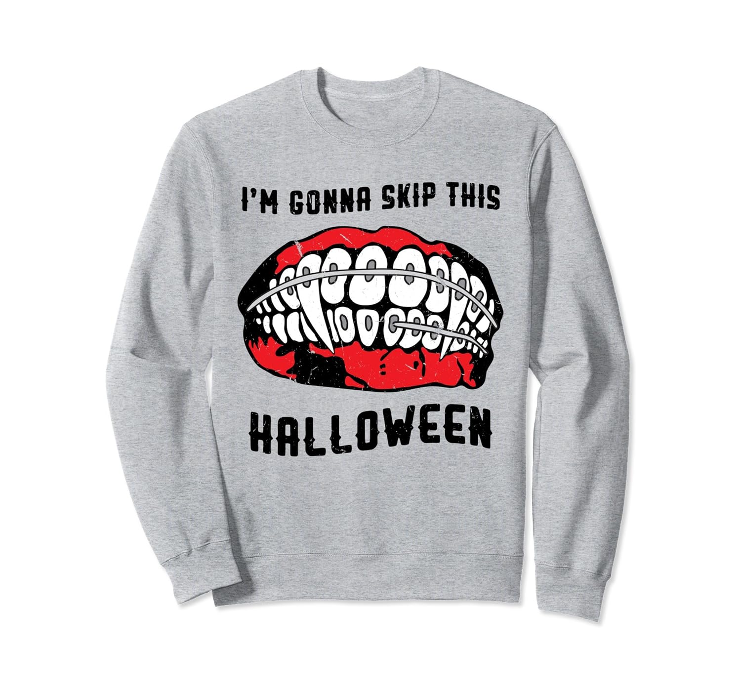 Funny Vampire In The Making Sweatshirt Braces Halloween-Rose