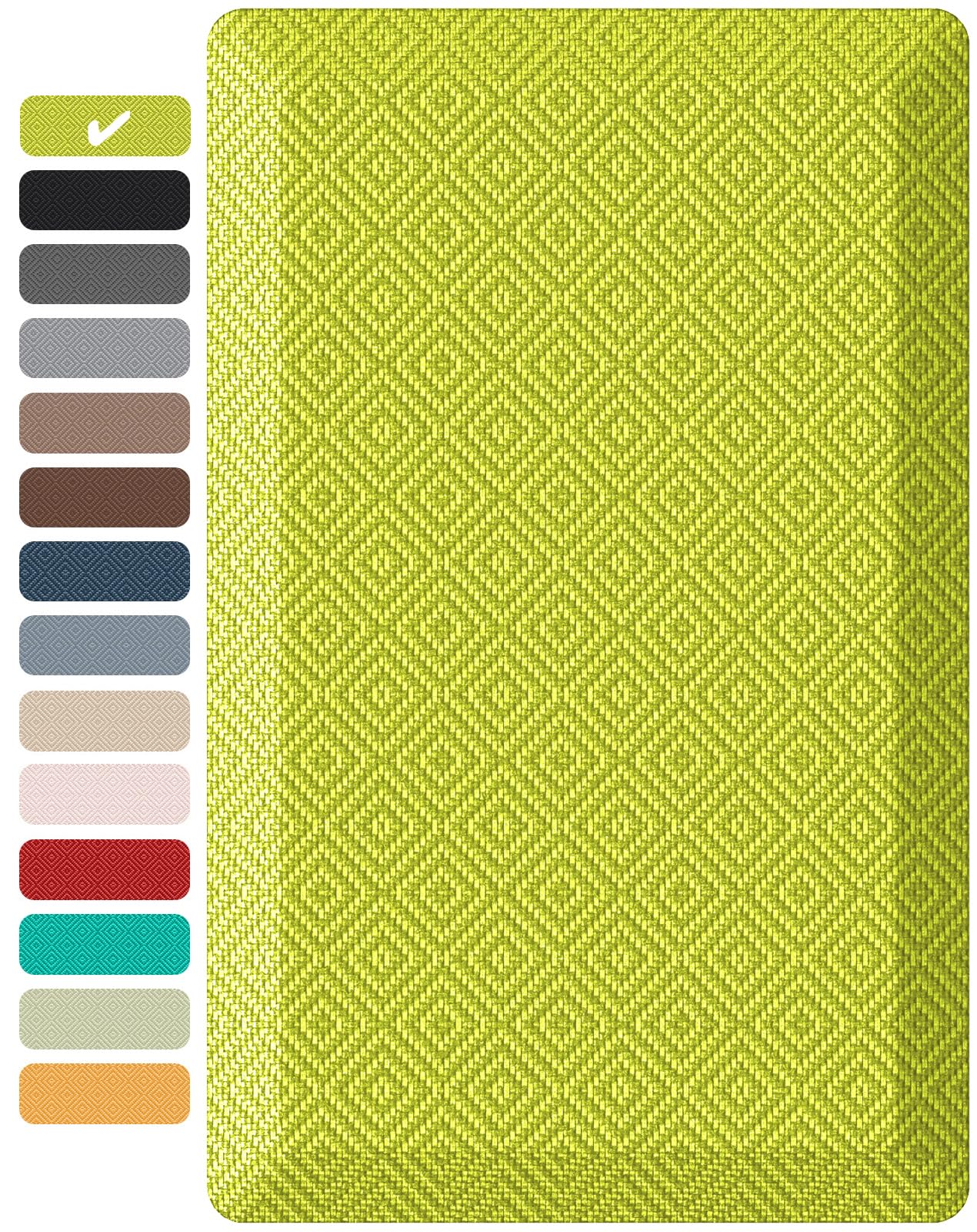 Ophanie Kitchen mats for Floor, 3/4 inch Thick, Kitchen Rugs, 20''x48'' Anti Fatigue Standing Cushioned Mat, Waterproof,Comfort Ergonomic mat for Office, Home, Sink, Green Non-Slip Bottom Image