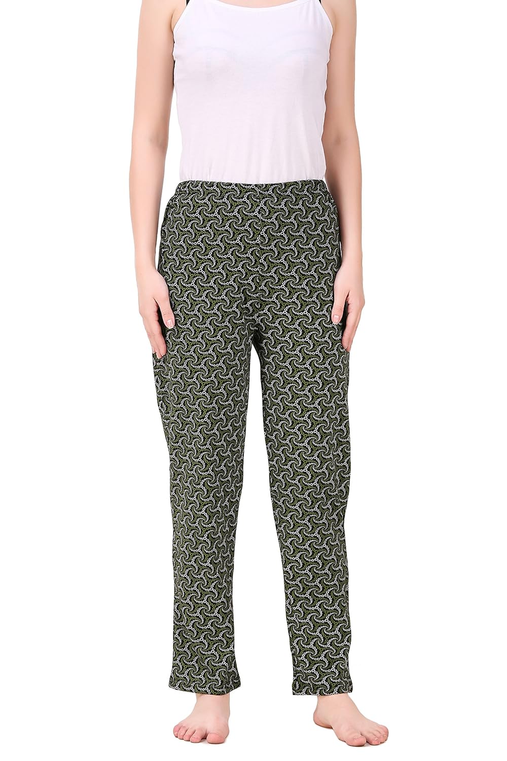 masha women's cotton printed multicolor pyjama