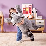 IKASA Large Raccoon Stuffed Animal Plush 78cm Giant Hugging Pillow Toy view 3