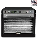 Tribest Sedona Combo SD-S9150-B Digital Food Dehydrator With Stainless Steel Trays, Black