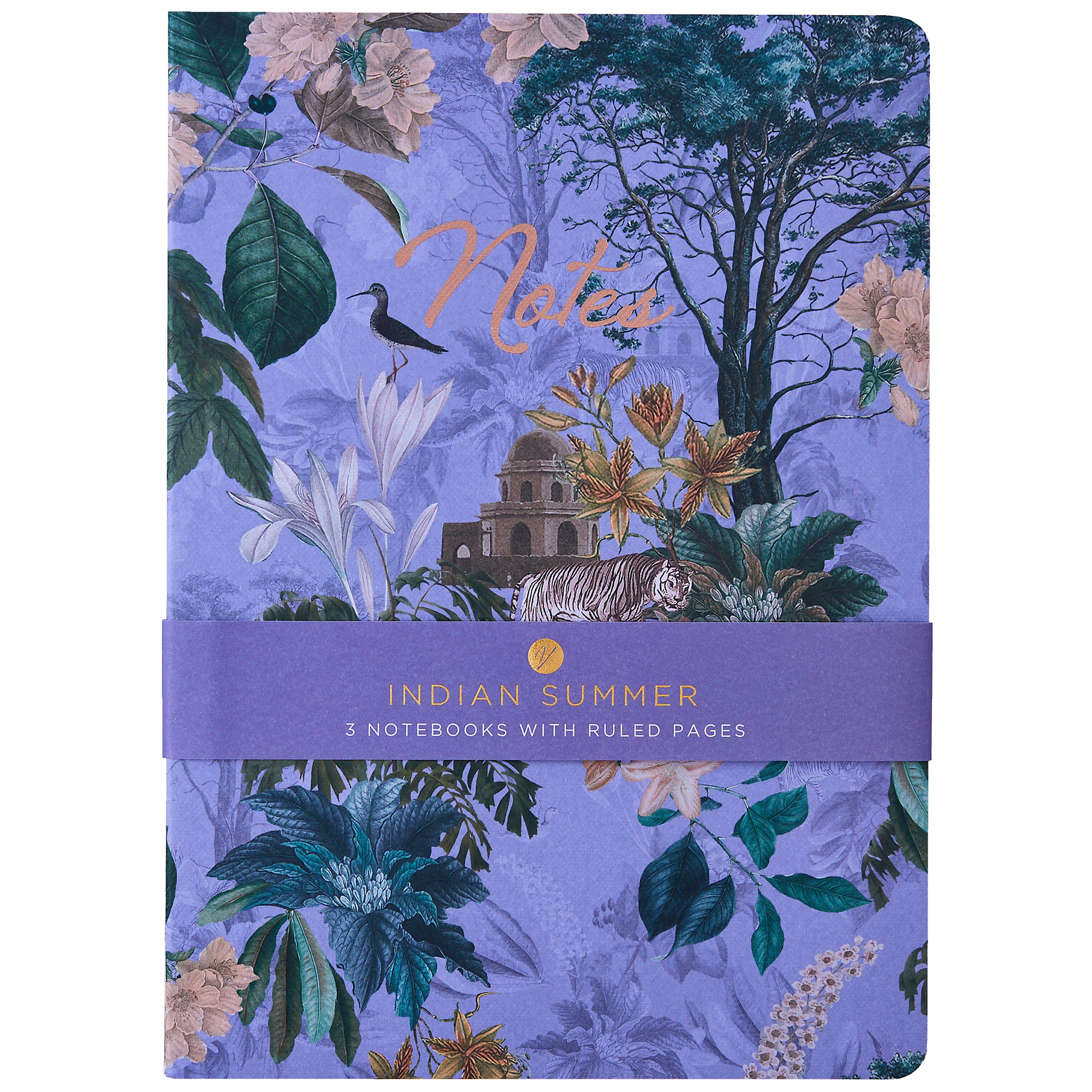 Indian Summer 3 Pack A4 Note Book, 60 Sheets / 120 Pages, Assorted Designs