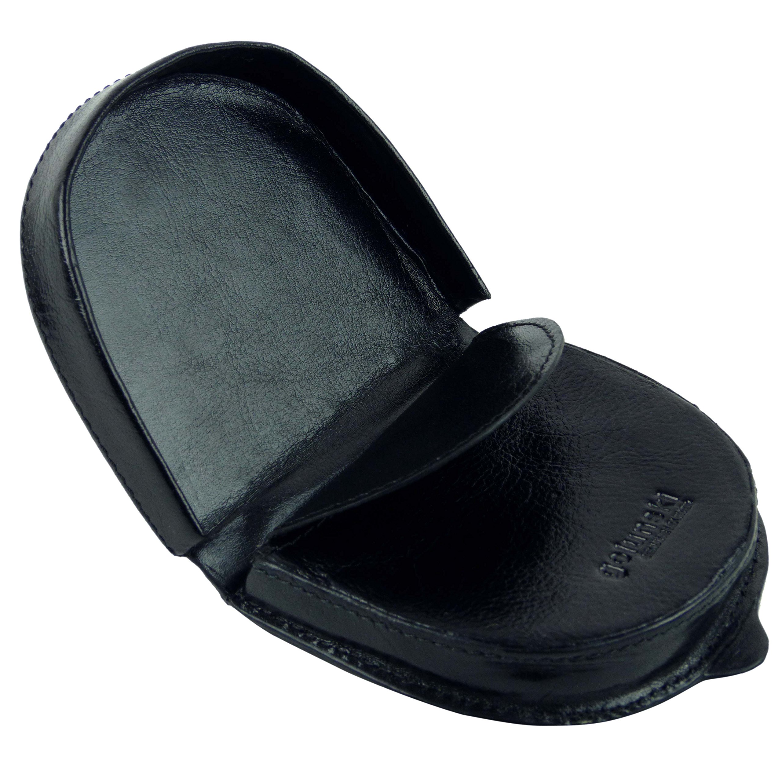 Mens Gents Top Quality LEATHER Coin Tray by Golunski Purse Wallet 2 colours (Black)