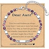 IKIATY Mothers Day Gifts for Women: Aunt, New Mom, Mother-in-Law, Bonus Mom, Tiny Stone Bracelets - Birthday & Christmas Jewelry