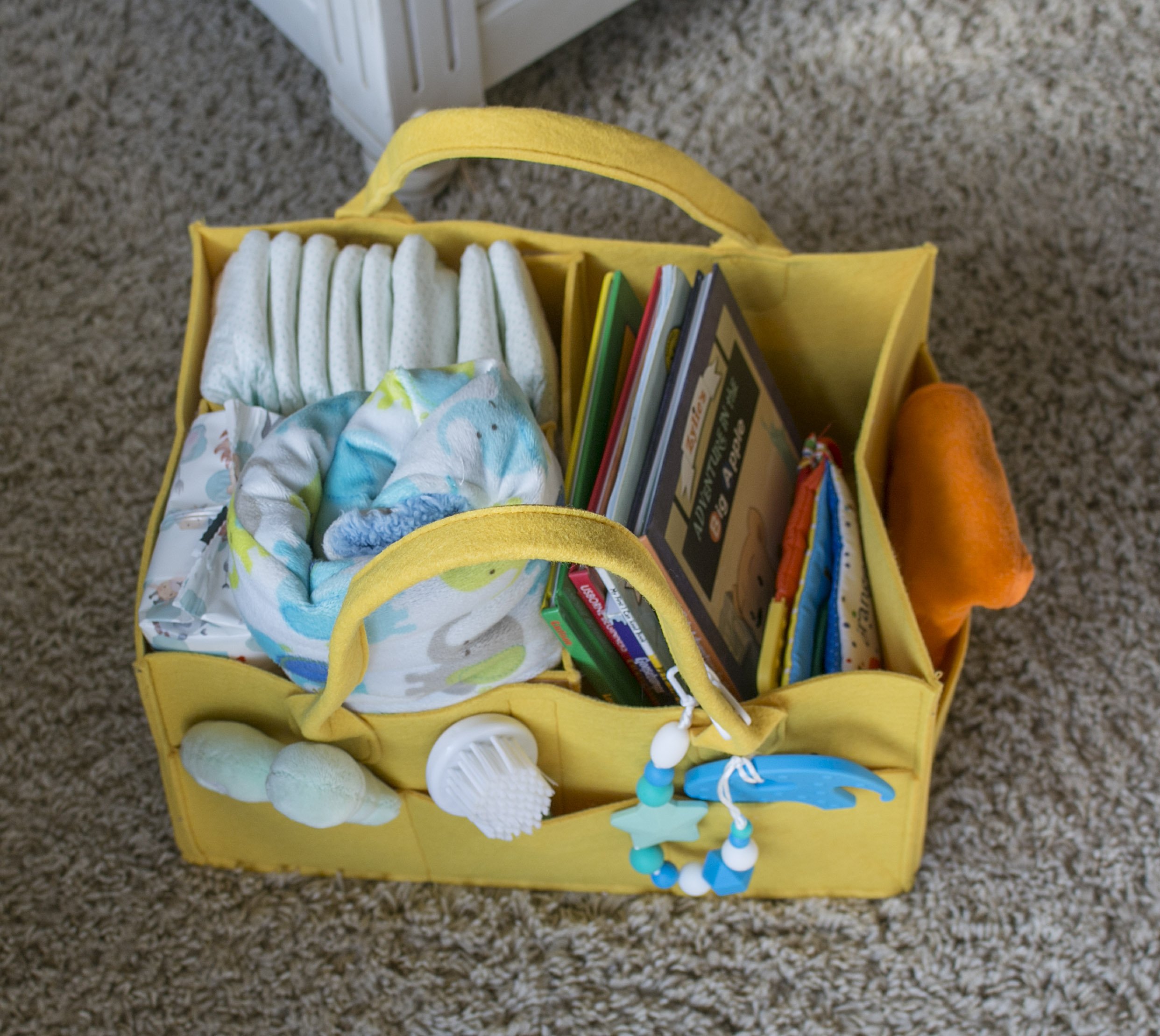 Bright Baba Baby Diaper Caddy Organizer Lightweight & Portable With