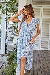 PRETTYGARDEN Women's Summer Floral Boho Dress Wrap