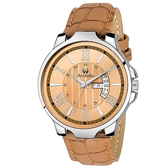 Analogue Orange Dial Mens Watch - AR-047-COPPER