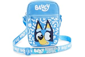 Bluey Purse for Girls Toddlers Shoulder Bag Crossbody Bag Cute Gifts for Girls (Bluey Blue).