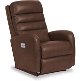 La-Z-Boy Forum Power Leather Rocker Recliner w/Headrest &amp; Lumbar, Walnut | Fully Customizable Recline with a Streamlined Design