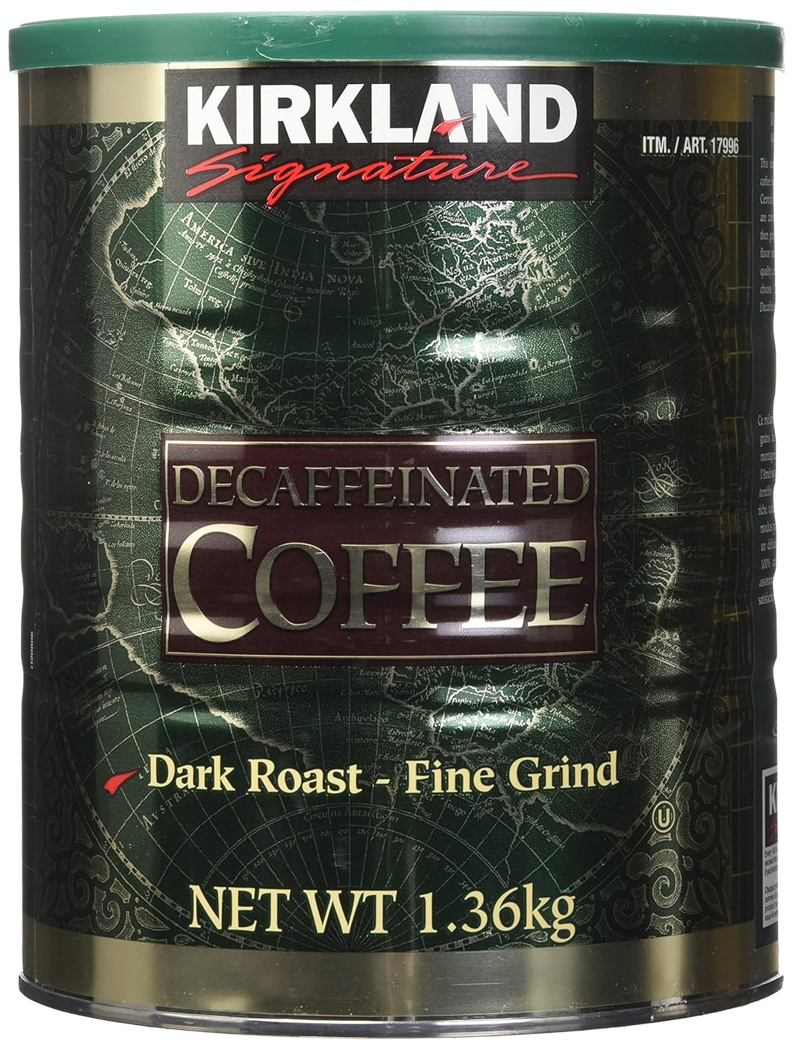Kirkland Signature 100 Colombian Dark Roast Decaffeinated Ground
