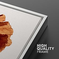 MUDECOR Framed Canvas Print Wall Art Set Rust Red