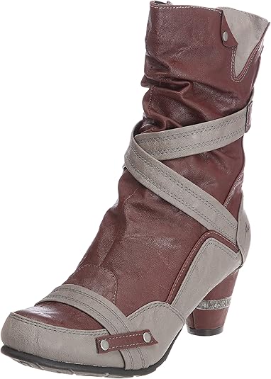 bottes mustang rouge