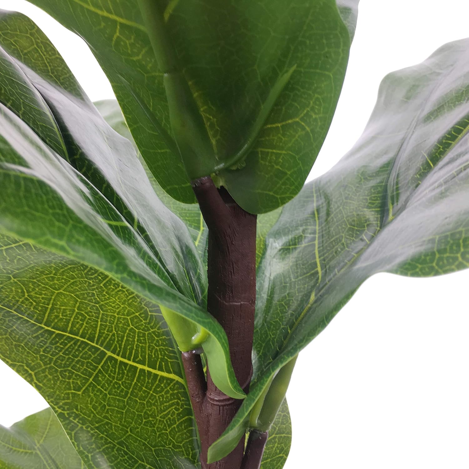 28 Inches Tall Green Wangyang Artificial Fiddle Leaf Fig Tree Small Faux Ficus Lyrata For Home Decor 1 Pack Home Kitchen Home Decor