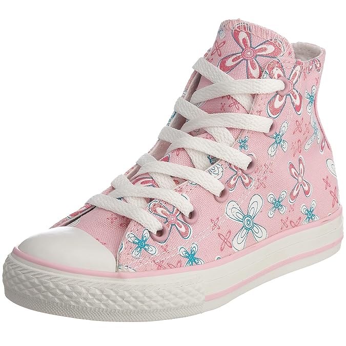Converse Junior Chuck Taylor All Star Flower Print HI LaceUp Pink Lady
