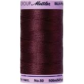 Mettler Silk-Finish Solid Cotton Thread, 547 yd/500m, Beet Red
