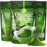 uVernal Organic Matcha Green Tea Powder 100% Pure Matcha for Smoothies, Latte and Baking - 4oz