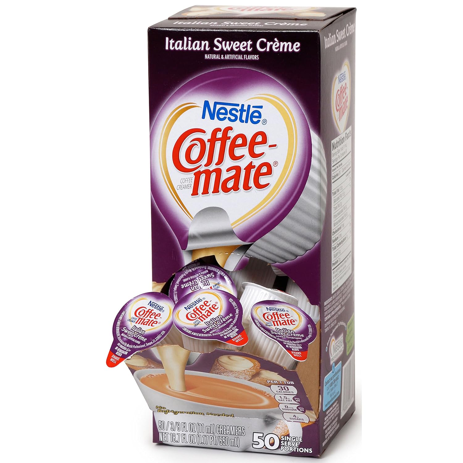 Coffeemate 84652 Liquid Coffee Creamer, Italian Sweet Creme, 0.375 oz