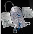 Urinary Incontinence Kit, One-Week, 7-Condom Catheters Self-Seal External 25mm (Small), Premium Leg Bag 1000ml Tubing, Straps & Fast and Easy Draining