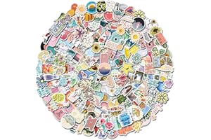 YANENAN Stickers for Kids, 200 PCS Cute Vinyl Waterproof Aesthetic Water Bottle Stickers for Laptop, PC, Skateboard, Luggage with Christmas, Birthday Party Gifts for Teens Girls, Kids