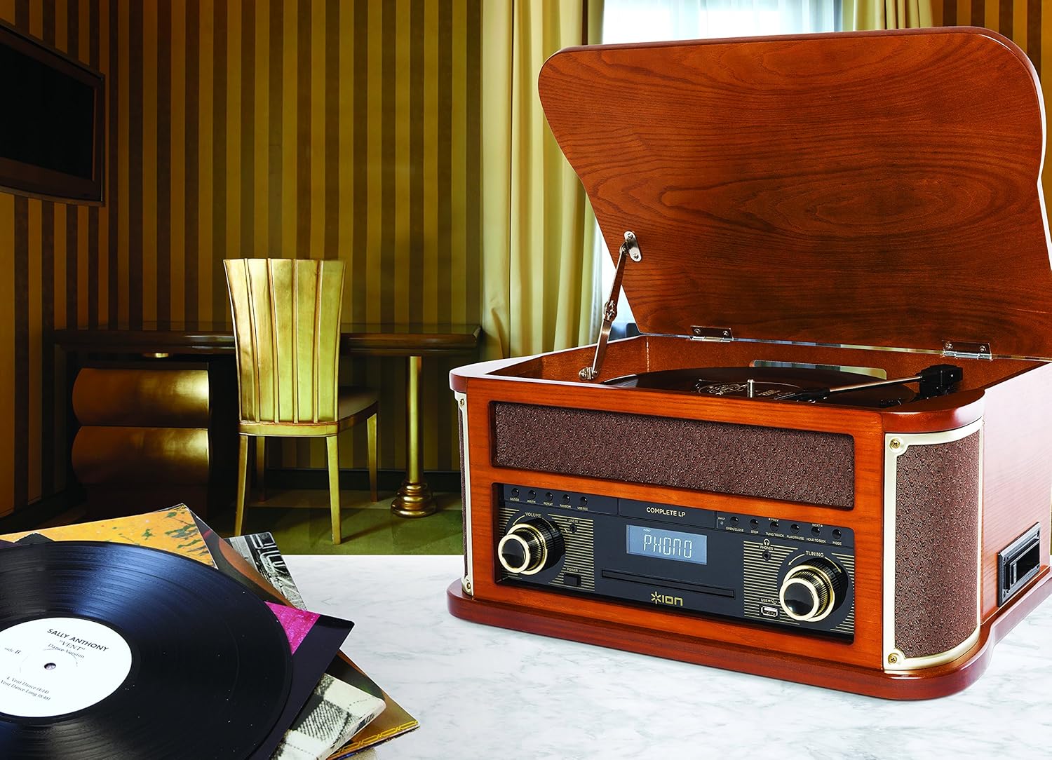 ion 7 in 1 turntable music centre