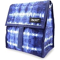 Freezable Lunch Bag with Zip Closure, Tie Dye