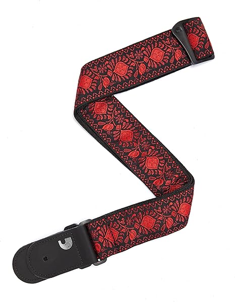 Planet Waves T20W1417 Correa de Guitarra, Bajo, Rojo Oscuro