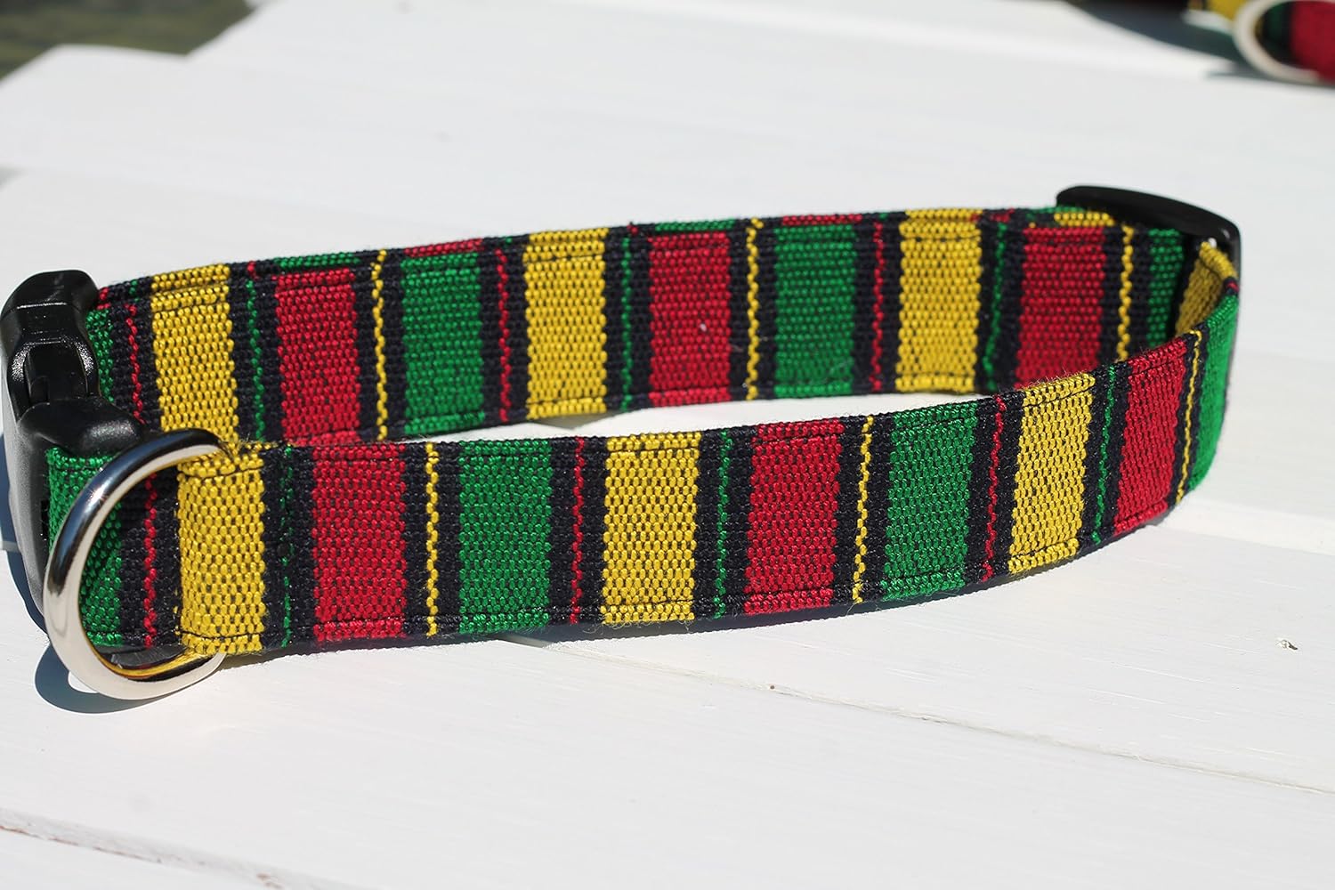 Rastafarian dog collar Clearance