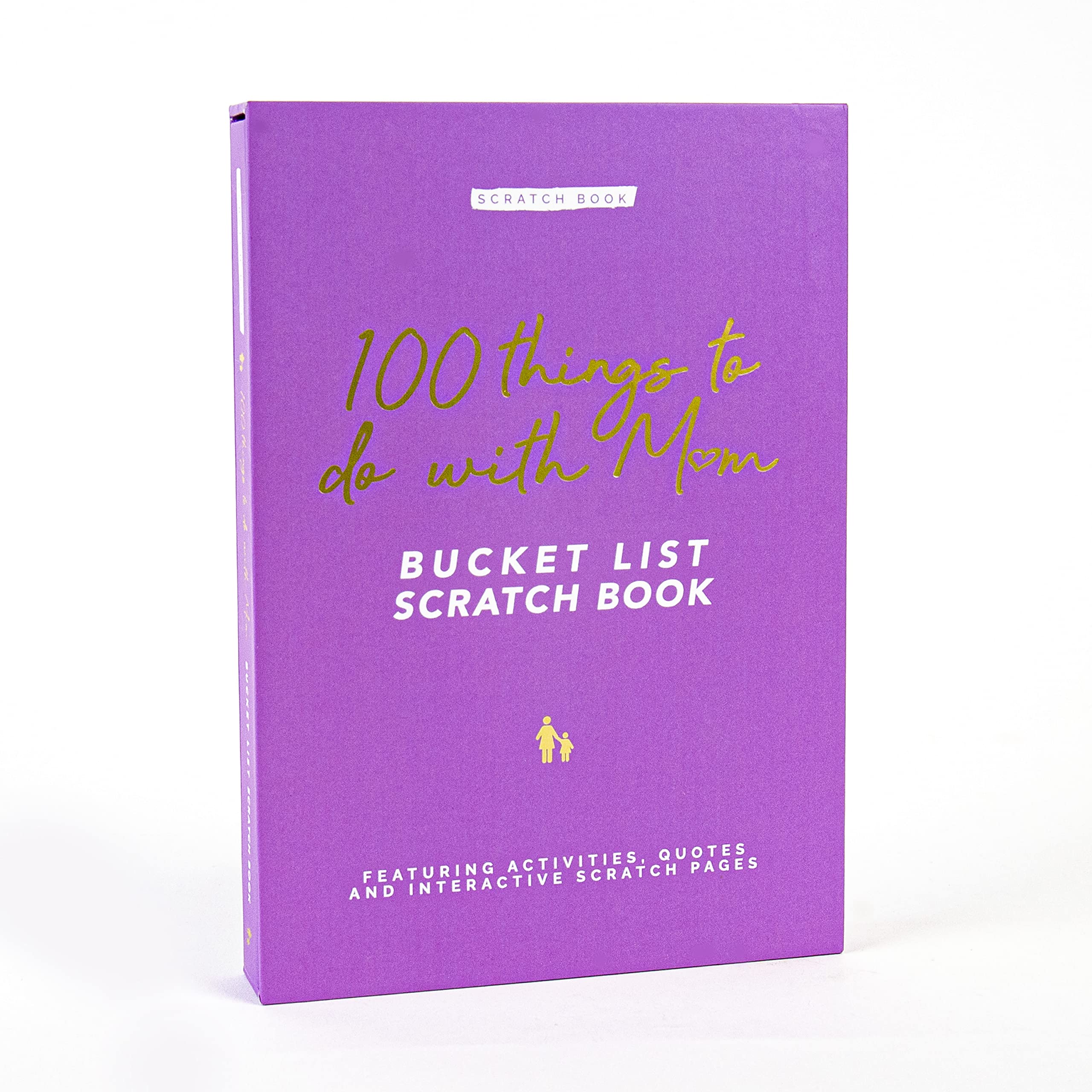 Gift Republic Scratch Off Book|Mum Edition|100 Things To Do Scratch Off, Pink, Medium
