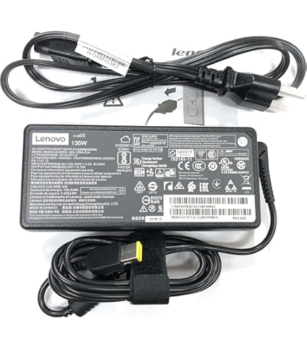 Amazon.com: Lenovo 20V 6.7A 135W Slim Tip AC Adapter for Lenovo