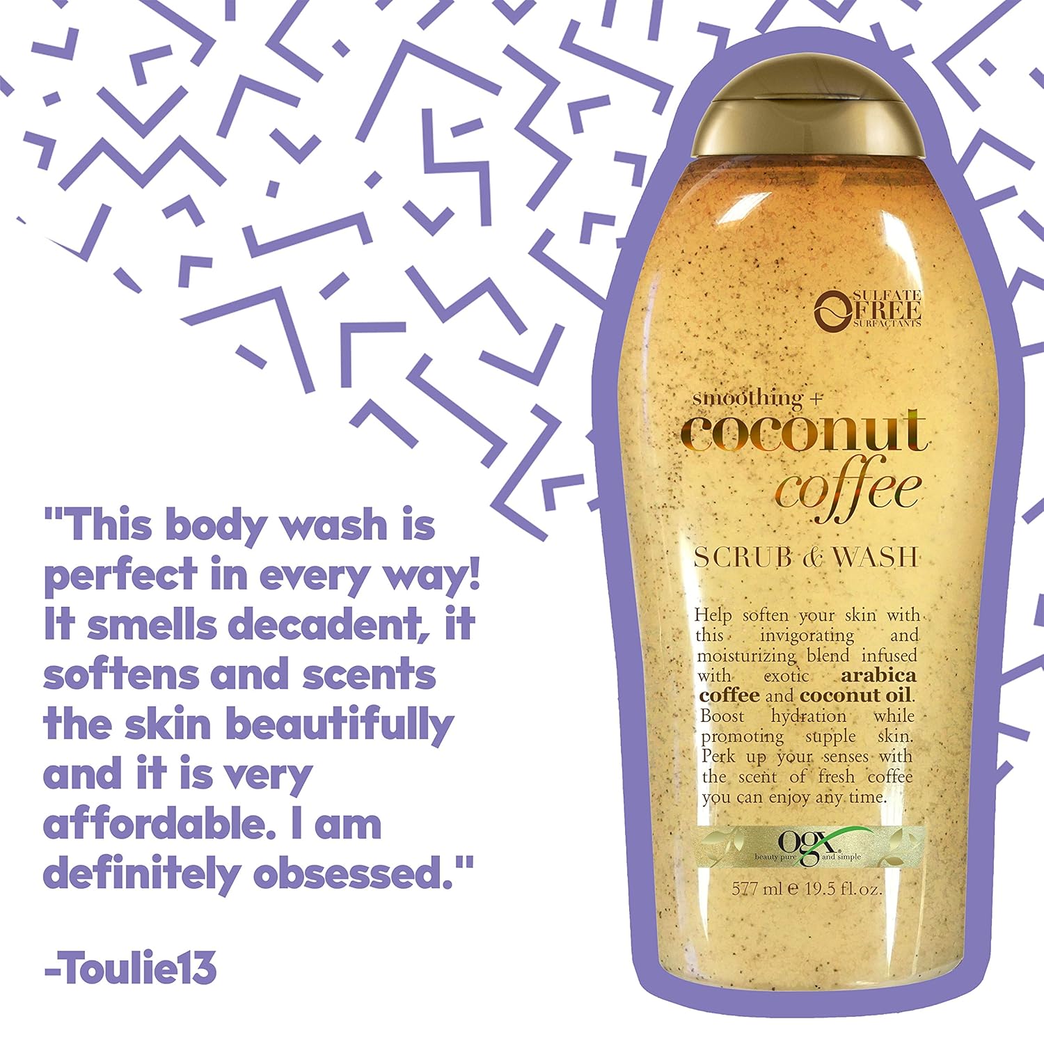 Ogx Coconut Coffee Body Wash - 19.5oz, 19.5 Oz : Beauty