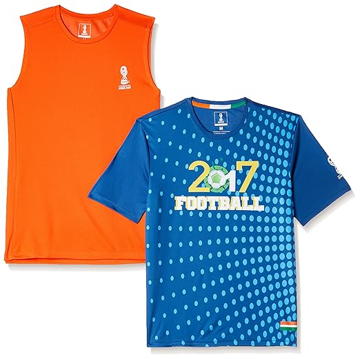 FIFA Men's Printed Slim Fit T-Shirt (Pack of 2) At Rs. 199/- Only. [MRP â Rs.999/-] - OFFER OF WORLD